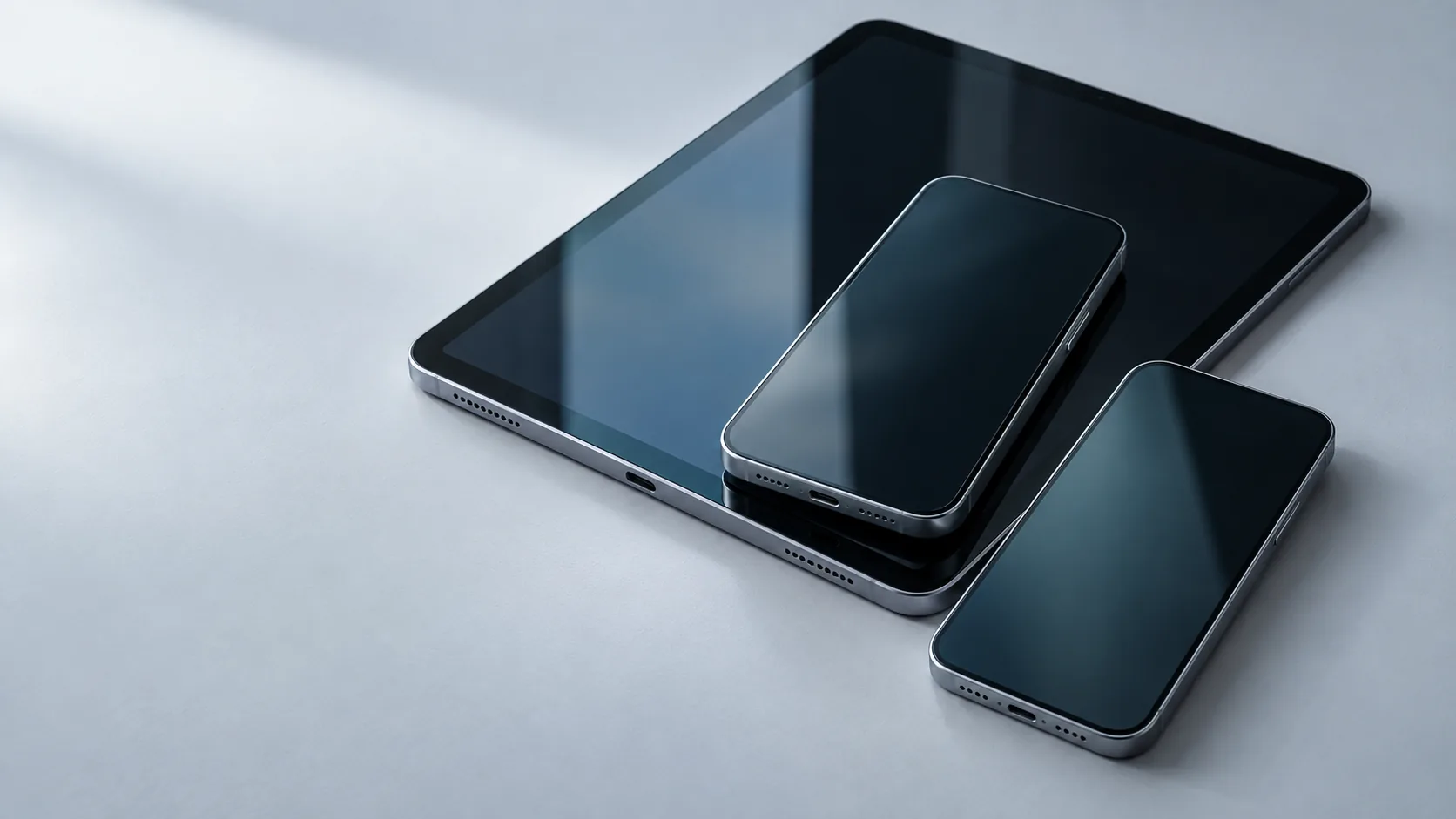 Illustration of smartphones and a tablet